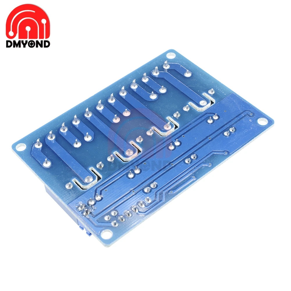 Релейный модуль постоянного тока 12 В 4 канала для Arduino ARM AVR DSP PIC MSP AC 250 10A DC 30