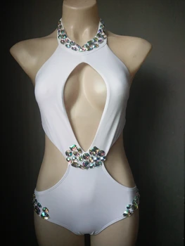 

Beachwear Swimsuit Swimwear Biquini Rhinestone Sexy One Piece Women Fits True to Size, Take Your Normal Bikinis Set Solid