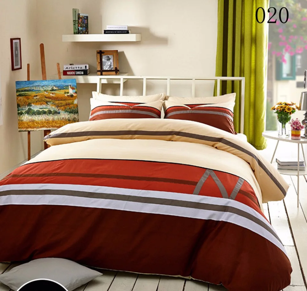 bedding set with fitted sheet