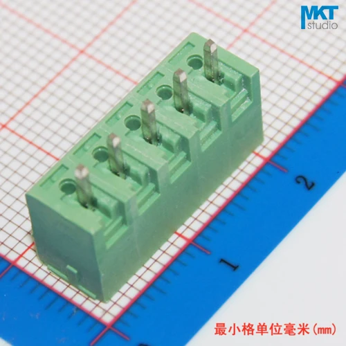100Pcs 5P 3.81mm Pitch Vertical Straight Pin Male Pluggable Screw Wire Terminal Block Connector | Обустройство дома