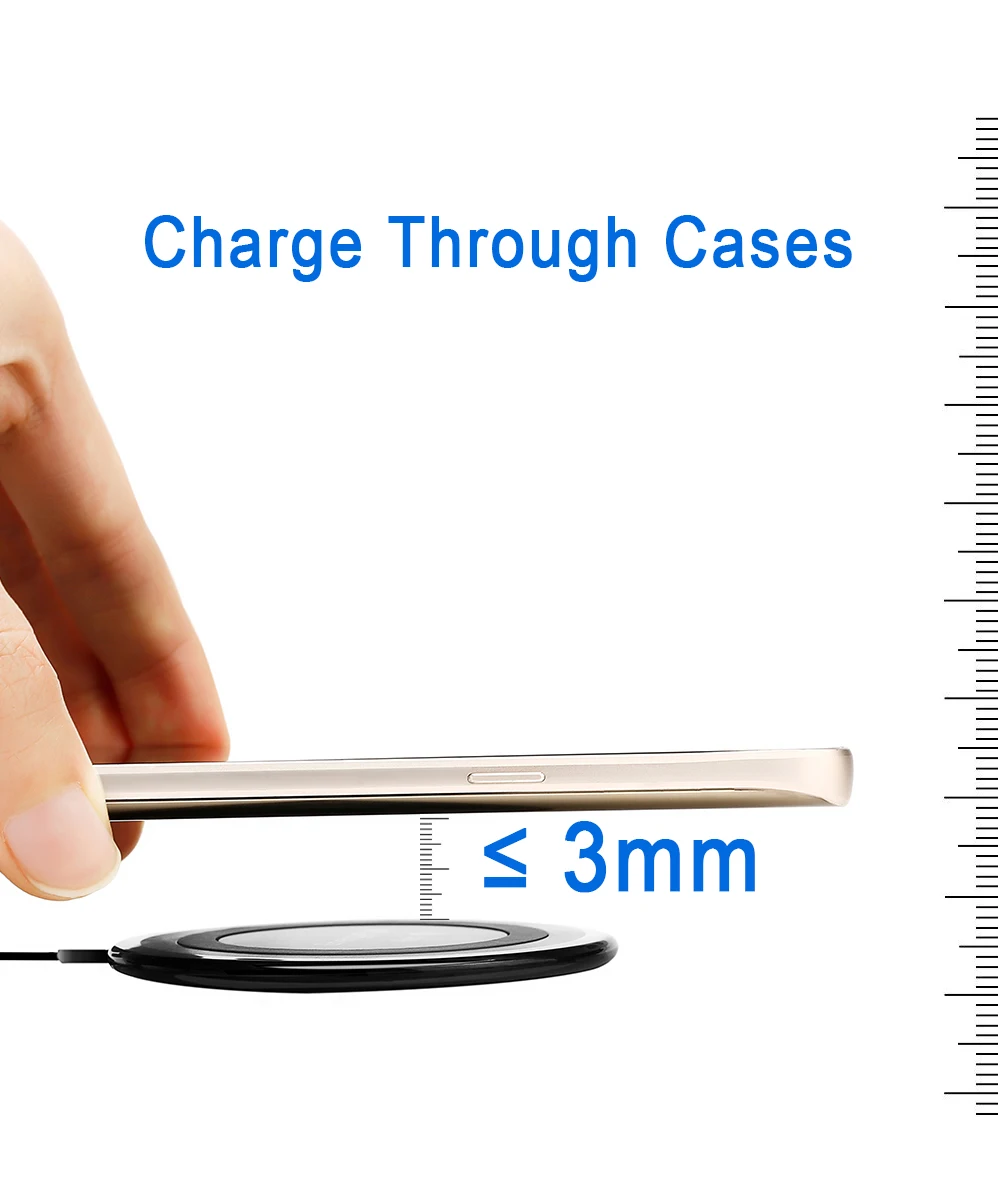 PORTEFEUILLE Qi Wireless Charger For Huawei Mate 20 Pro Mates For Samsung S8 S9 S10 Plus S7 S6 Edge Note 8 9 7 Induction Charger (7)