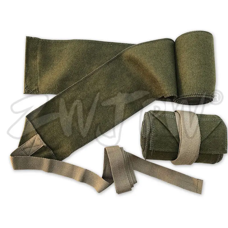 

WW2 WWII UK ARMY MILITARY EQUIPMENT P37 WOOLEN SOLDIER LEGGINGS PUTTEE REPLICA