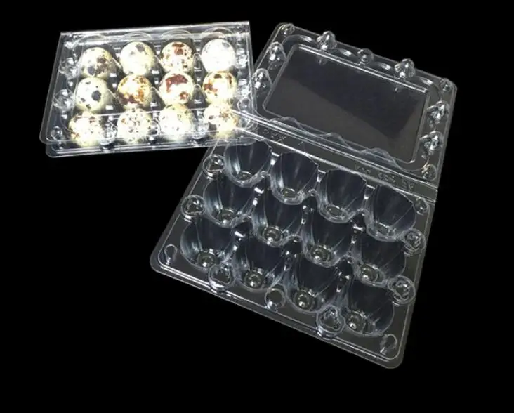 12 Holes Quail Egg Containers Plastic Egg Boxes D28mm/H39mm 1000pcs/lot SN314