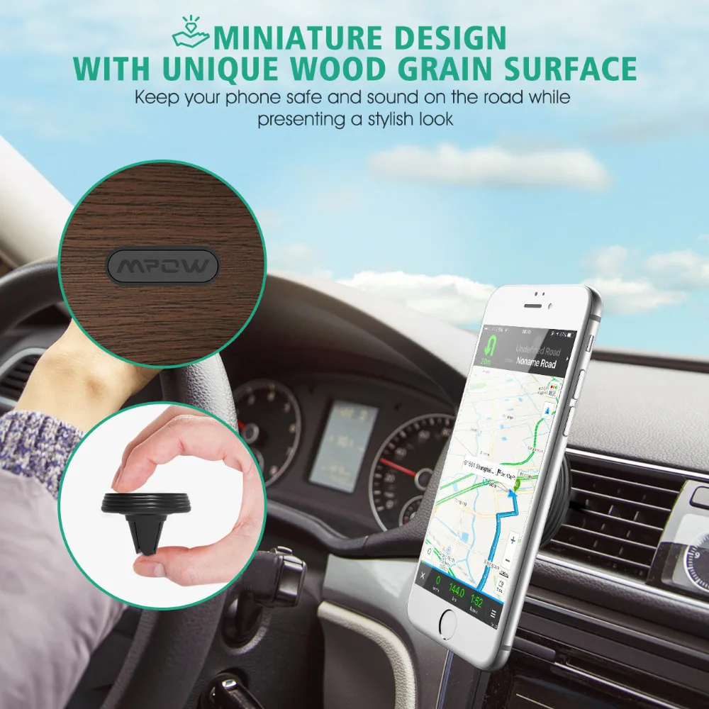 Mpow 1/2PCS CA081 Universal Car Phone GPS Holder For iPhone X 8 7/Plus Magnetic Car Air Mount Desk&