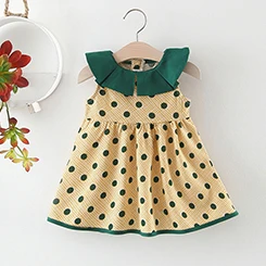 2019-neue-Sommer-Baby-Kleider-M-dchen-Polka-Dot-Baumwolle-K-hlen-Nette-Prinzessin-Kleid-Kinder