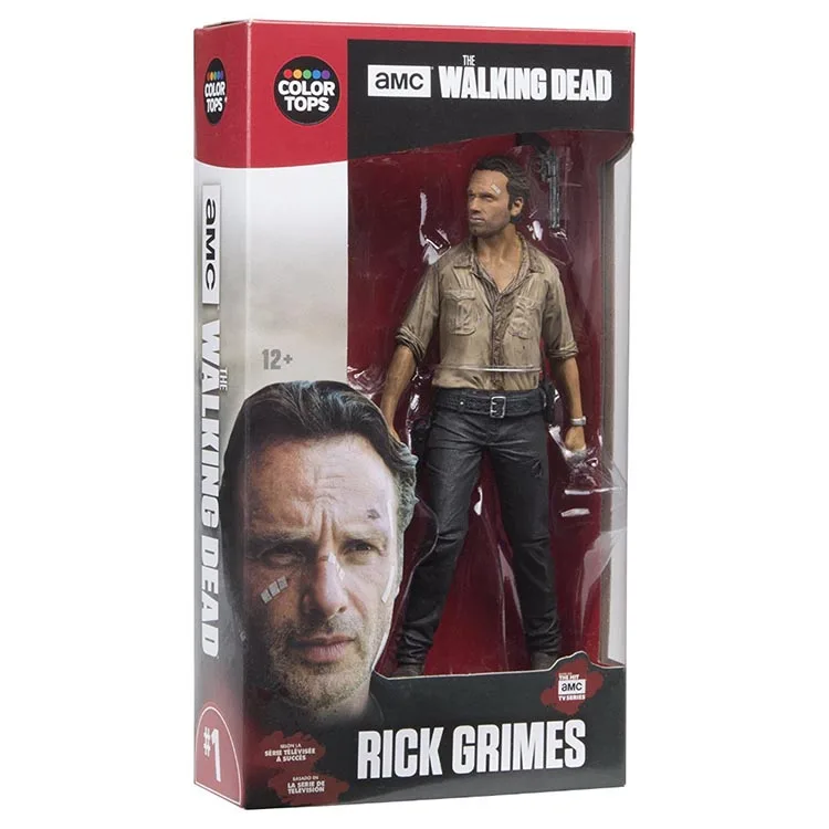 The Walking Dead фигурка Рик Дэрил Неган Коллекционная модель игрушки 17 см - Цвет: Rick Grimes