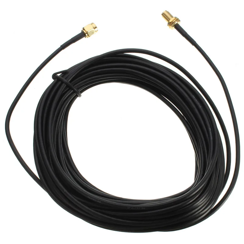9m Standard RG174 RP-SMA Male to Female Coaxial Cable MF Jack Connector Wifi Antenna Extension Lead Wire Gold Plated 9m Standard RG174 RP-SMA Male to Female Coaxial Cable MF Jack Connector Wifi Antenna Extension Lead Wire Gold Plated