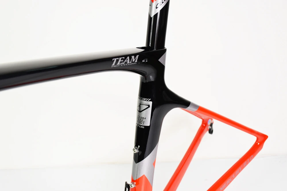 Flash Deal 2019 customized carbon road bike frame Di2 And Mechanical T1000 2 years‘ warrenty road bicycle frame hot selling 2