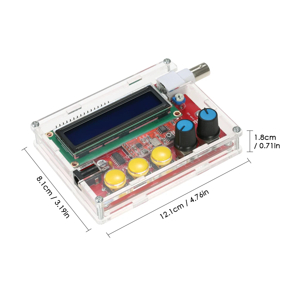 AD9833 функция генератор сигналов DIY Kit синтезатор синус/треугольник/квадратный выход 1~ 10000 Гц регулируемый генератор частоты