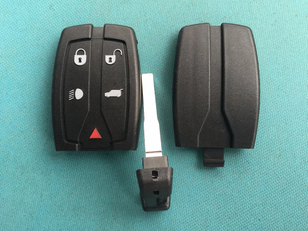 1Pc Replacement Key Blank For LAND ROVER FREELANDER 2 5 Buttons Remote Smart FOB Case Shell Uncut Blade