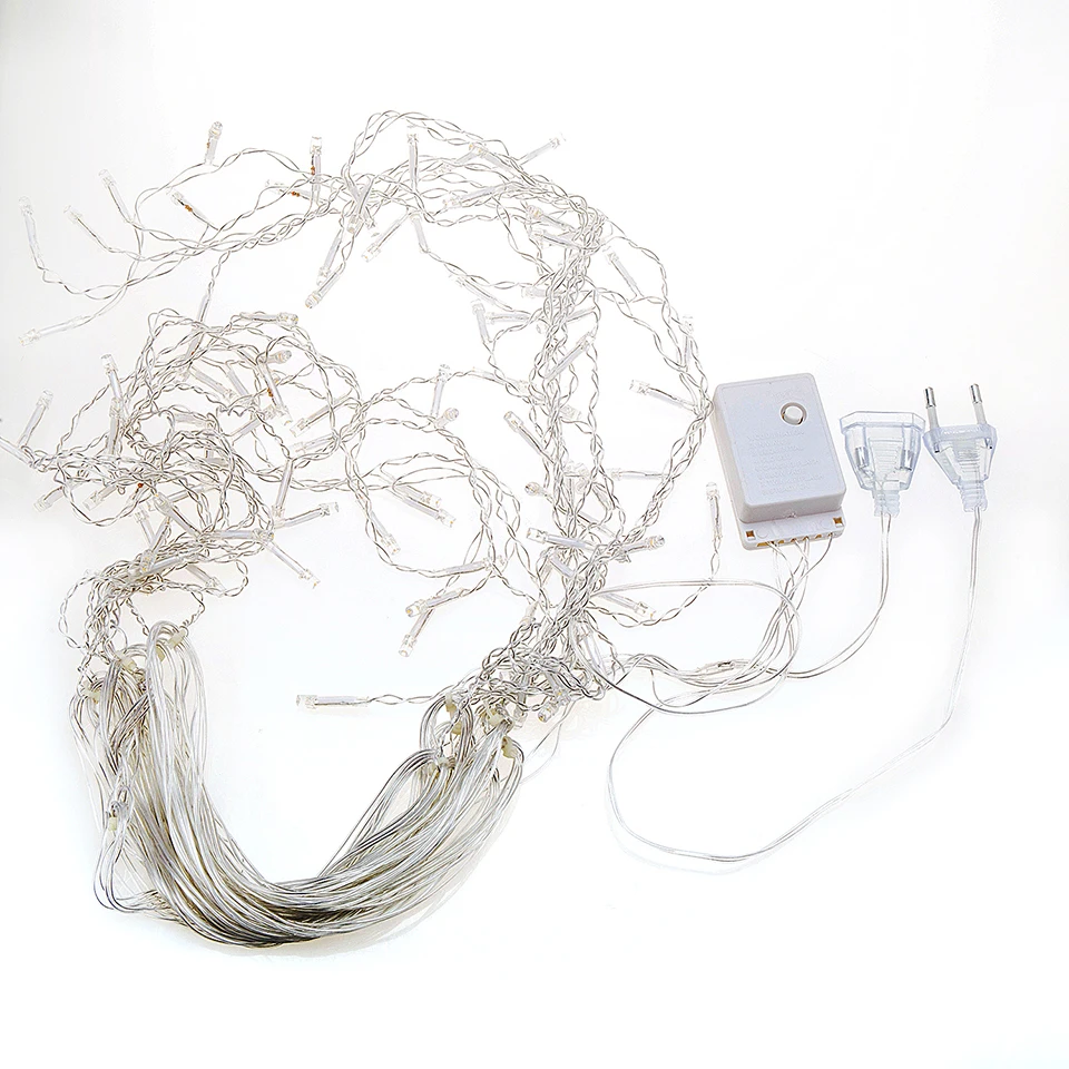 New LED Curtain Icicle String Light 5m 96Leds Christmas tree Garland LED Faily Xmas Party Garden Stage Outdoor Decorative Light New LED Curtain Icicle String Light 5m 96Leds Christmas tree Garland LED Faily Xmas Party Garden Stage Outdoor Decorative Light