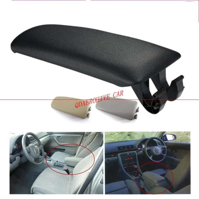 

QDAEROHIVE Car Arm Rest Top Console Box Armrest Lid Cover For Audi A4 B6 B7 A6 S4 2001 - 2008