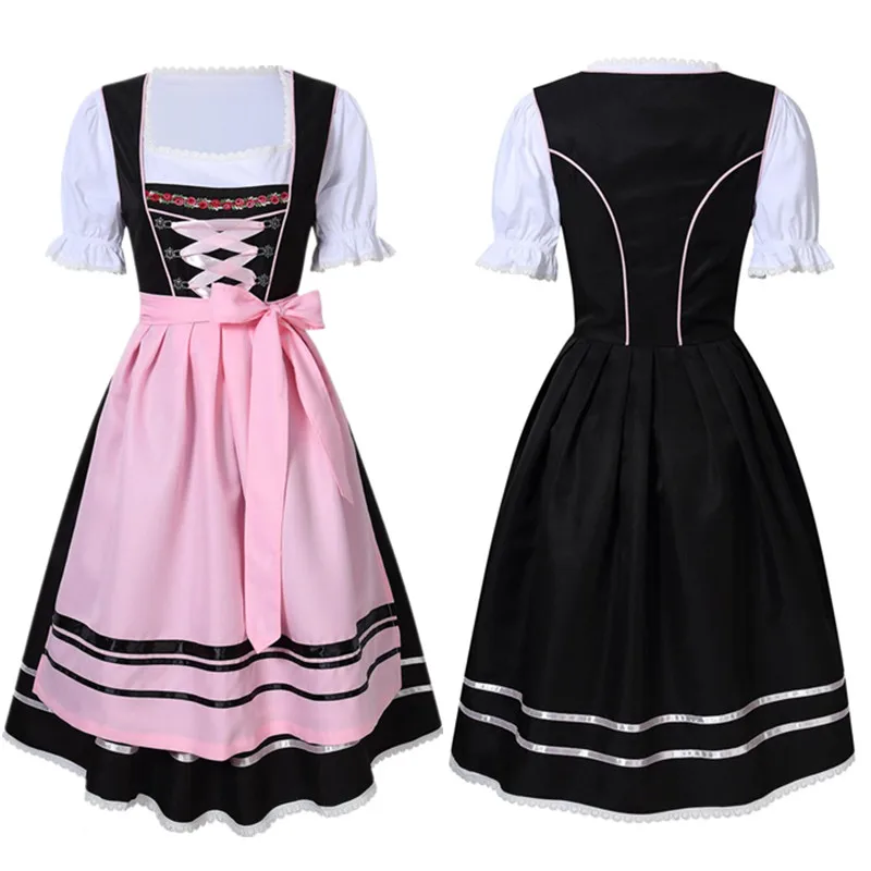 

Women Oktoberfest Costume Plus Size German Beer Girl Costume Dirndl Dress Beer Wench Uniform