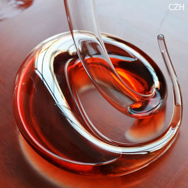 Cobra Wine Decanter Snake Crystal Glass Decanter Decorative Aerator Barware Ornament