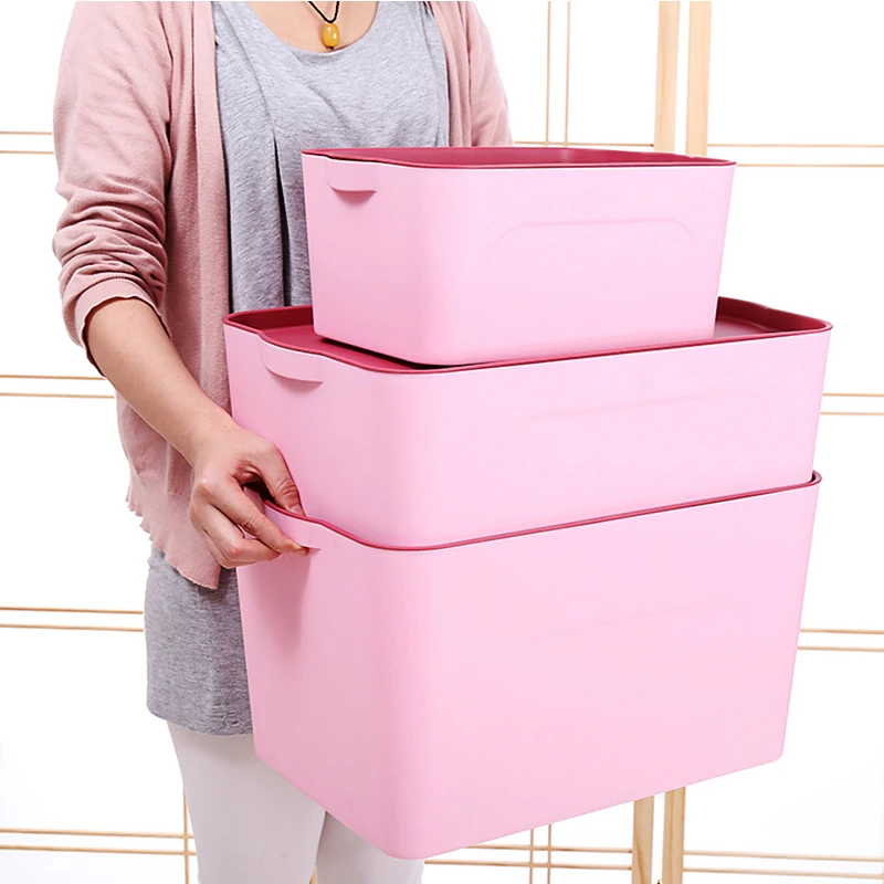 Thickened plastic storage box, the clothes box with the cover of the