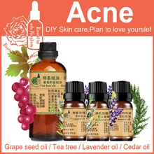 Free Shopping 100% Pure Plant Essential Oil Base Oil Grapeseed / Tea Tree / Lavender / Cedar Oil Massage For Dry Skin Care