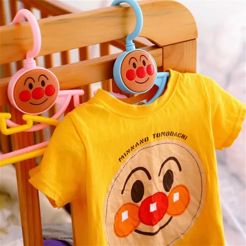 5 шт. Anpanman Детские Вешалки для одежды дети крючок для сушки органайзер для одежды шкаф Пластиковый ребенок вешалка одежда вешалки для белья