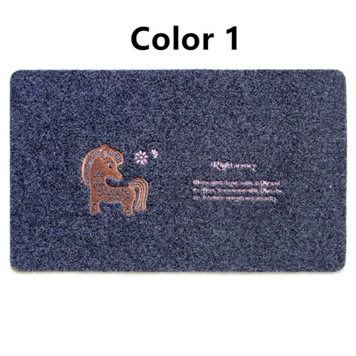 50 см X 80 см домашний декоративный Придверный коврик молитва абсорбирующий счастье лошадь коврик для ванной гостиная спальня Противоскользящий ковер - Цвет: Color 1