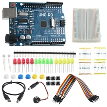 1 Set Starter Kit UNO R3 Mini Breadboard LED Jumper Wire Button for Arduino