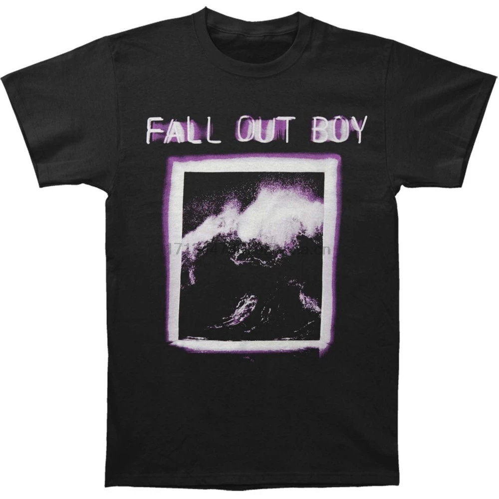 

Authentic FALL OUT BOY Neon Wave Window Slim-Fit T-Shirt S-3XL NEW O-Neck Oversize Style Tee Shirts Styles Youth