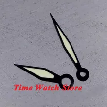 Черные светящиеся часы с 2 стрелками, подходят для 6497 6498 ST36, серийное ручное обмоточное движение H31