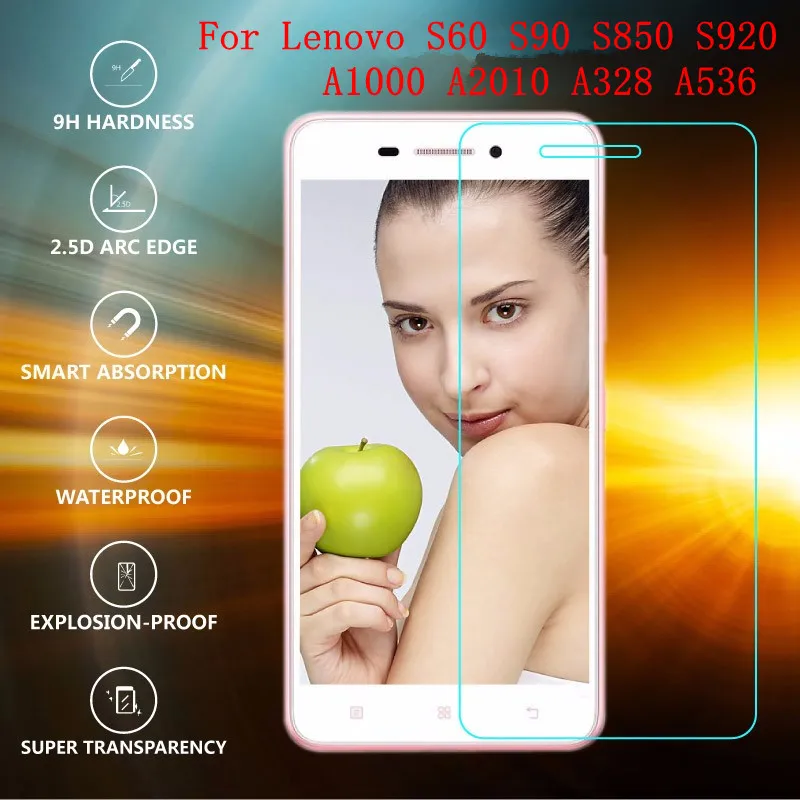 Ультра thinTempered Стекло Пленка Для Lenovo S60 S90 S850 S650 S920 S660 A1000 A2010 A6000 A328 A536 A8 A808T Защитная