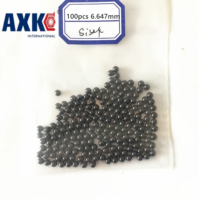 

2023 New Rolamentos Axk 100pcs 6.747mm 17/64" Si3n4 Ceramic Balls Silicon Nitride Used In Bearing/pump/linear Slider/valvs G5