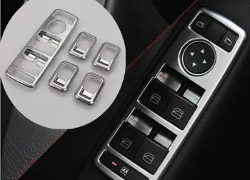 

Matt Chrome Door Window Switch panel cover trim FOR BENZ A W176 B W246 C W204 E W212