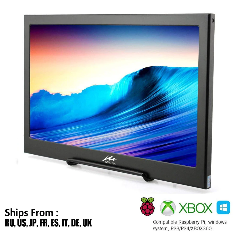 

15.6 Inch Super Slim Portable Monitor PC 1920x1080 HDMI PS3 PS4 Xbox360 1080P IPS LCD LED Display Monitor for Raspberry Pi PS3/4