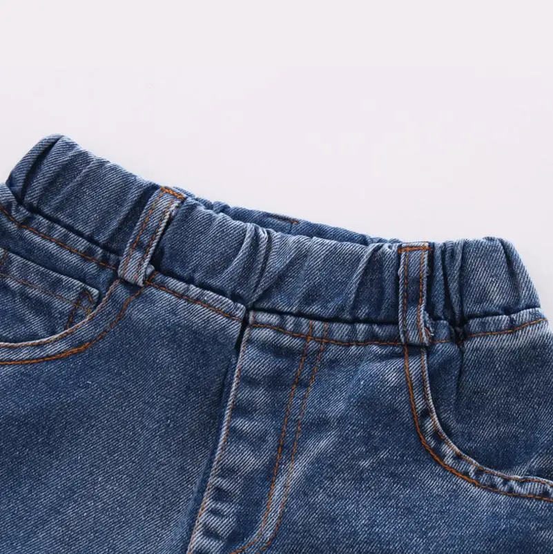 Новое поступление, детские джинсы высокого качества на весну и осень штаны для маленьких мальчиков детские джинсовые штаны в полоску