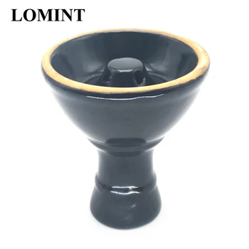 

LOMINT Black Ceramic Hookah Bowl shisha Tobacco Bowl For Hookahs Chicha Narguile Accessories China Chinese Factory Wholesale