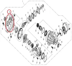 Передняя Коробка передач половина крышки CFMOTO CF 800EFI-X8 двигатель 2V91W номер детали 0181-312001-0080