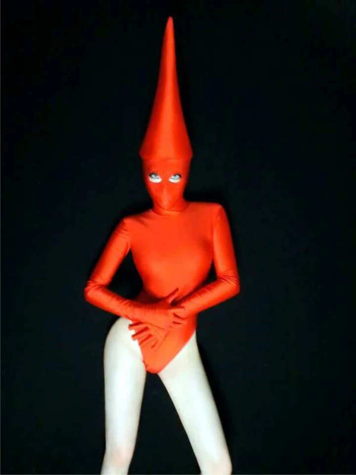 red bodysuit outfit