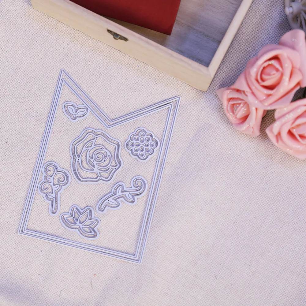 Metal Cutting Dies for DIY Scrapbooking Decorative Embossing Christmas Craft Flower Leaf Greeting Card making new clear | Дом и сад