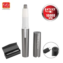 

KIKI NEWGAIN.USB Rechargeable Nose & ear hair trimmer With a box 10000rm 2017 new Pen design