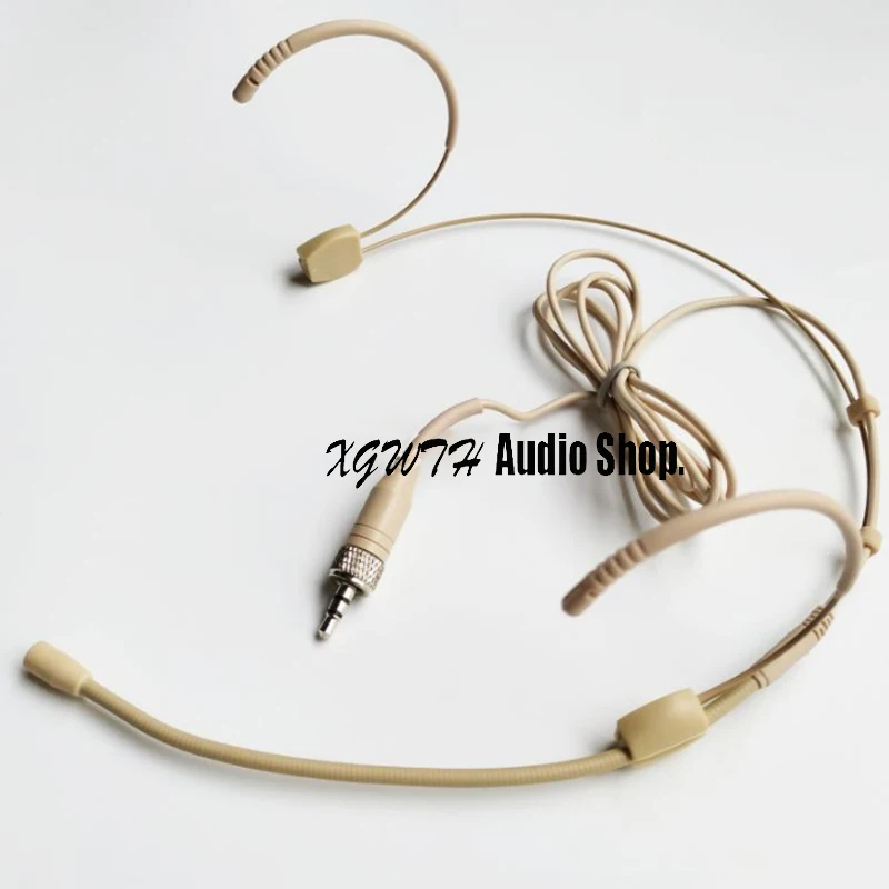 

Dual Ear Hook Mic Headworn Headset Head Microphone For Sennheiser Wireless Interview Speech Sing Recording