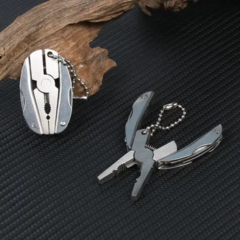 

Multi-function Pocket Plier Portable Mini Folding Plier Outdoor Multitools Clamp Keychain Hiking Camping Tool
