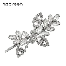 Mecresh милый лист маркиза Rhinestone Свадебная Шпильки заколка свадьбы волос аксессуары заколки для волос головной убор на булавке для девочек FS247