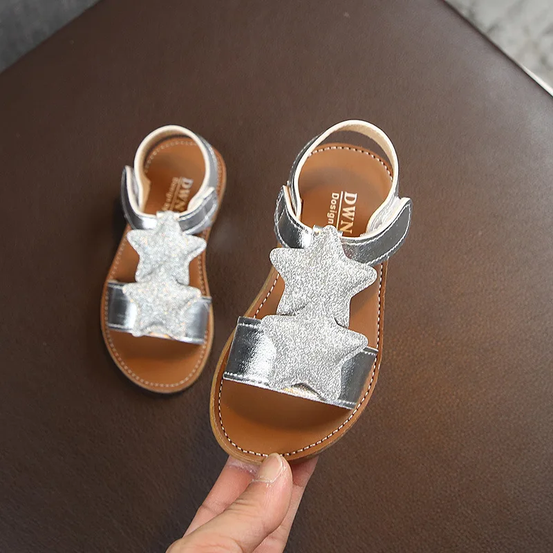 

PU Leather Girls Shoes kids Summer Baby Girls Sandals Shoes Skidproof Toddlers Infant Children Kids Shoes Size 21-30