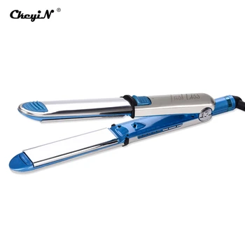 

CkeyiN 2 in 1 Titanium Professional Hair Straightener Curler Fast Heating Flat Iron With Negative Ions Curling Iron Styling Tool