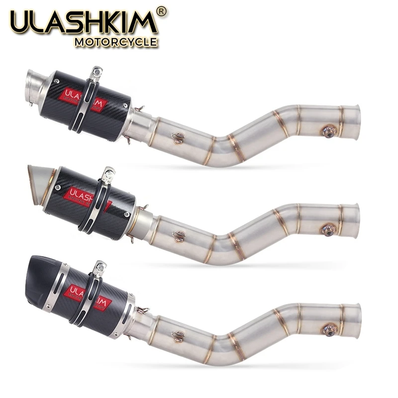 

Motorcycle Exhaust Muffler Escape Full System Middle Link Pipe Slip On For yamaha YZF1000 YZF R1 2009 2010 2011 2012 2013 2014 Q