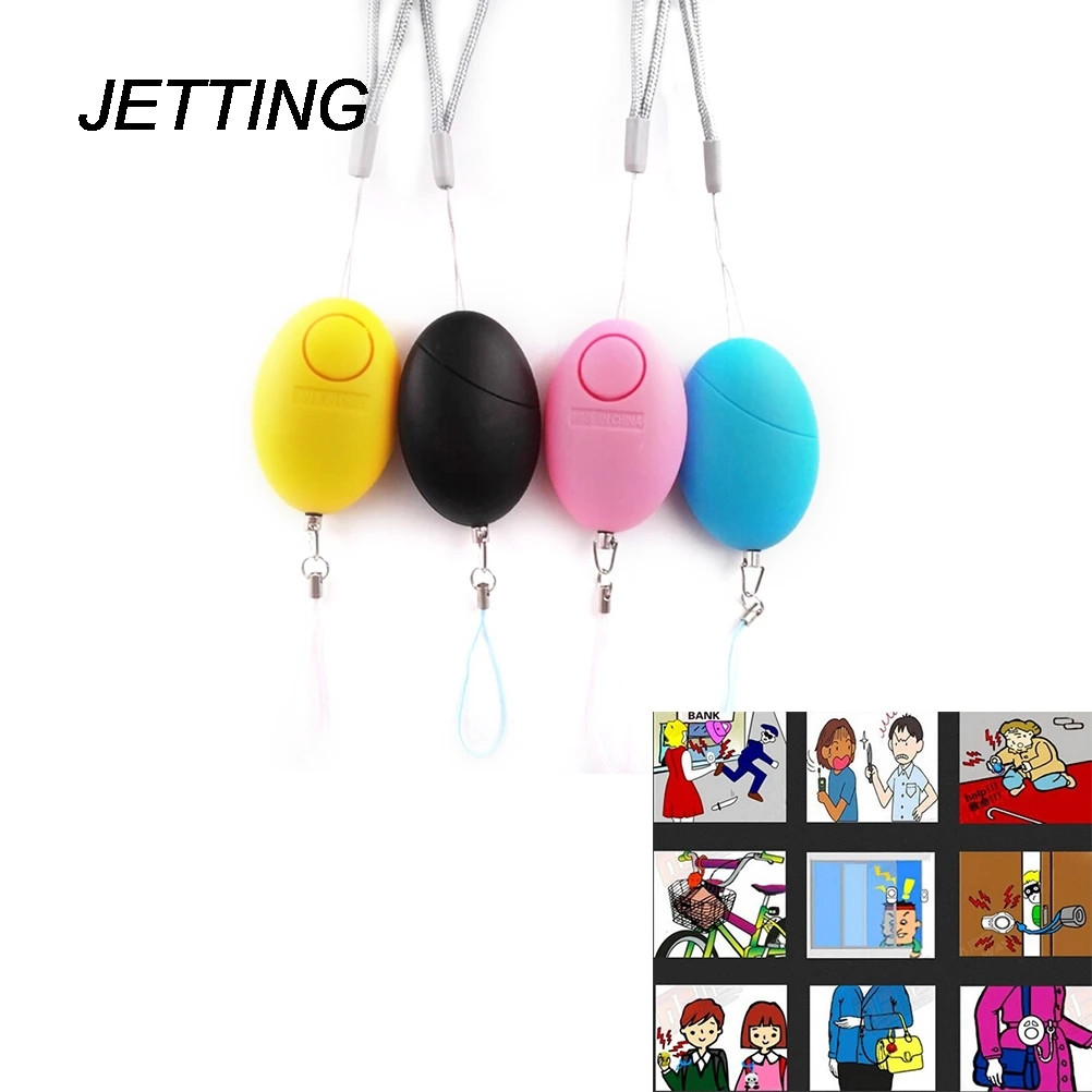 

JETTING Keyring Defense Personal Alarm Girl Women Anti-Attack Security Protect Alert Emergency Safety Mini Loud Keychain Alarm
