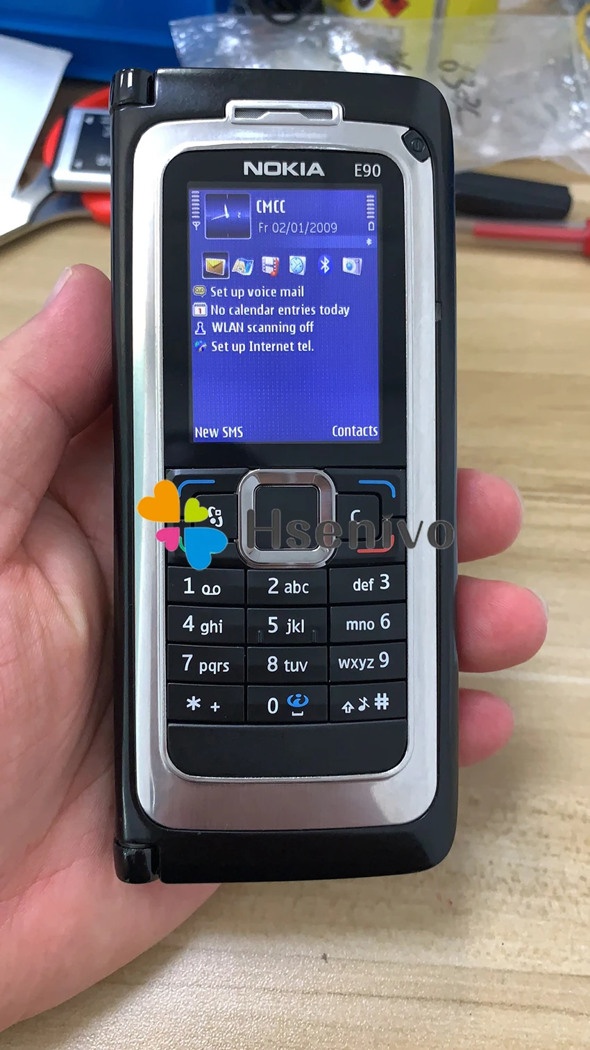 E90 NOKIA E90 мобильный телефон 3G GPS Wifi 3.2MP Bluetooth смартфон красный и подарок Восстановленный