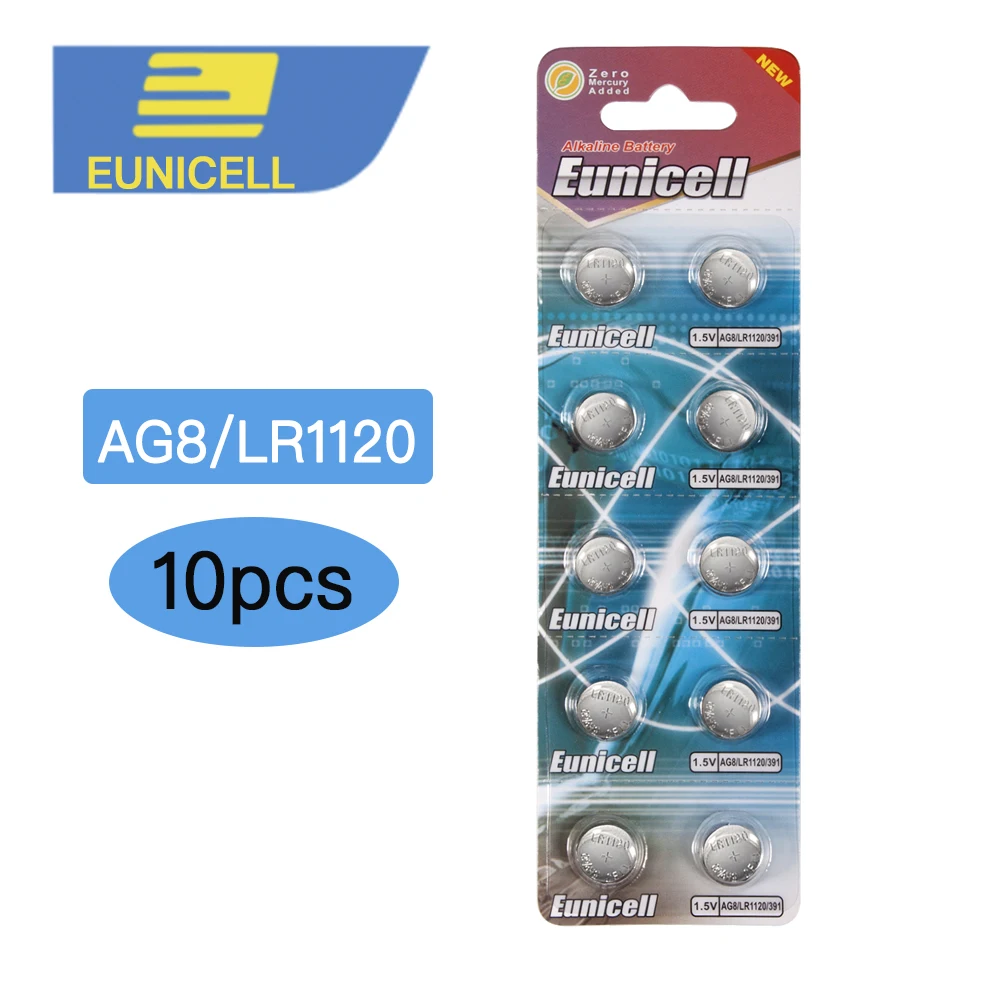 10 шт. щелочные кнопочные батарейки AG8 191 381 391 391A 391B 533 553 609 G8 1 5 в|ag8 battery|button cell batterycell
