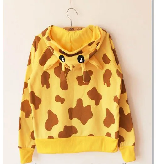 giraffe hoodie with ears