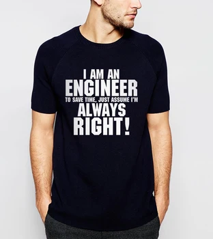 

2019 Summer New I AM AN ENGINEER Letters Casual Men T-Shirt Short Sleeve O-Neck 100% Cotton High Quality ENGINEER Shirt S-3XL