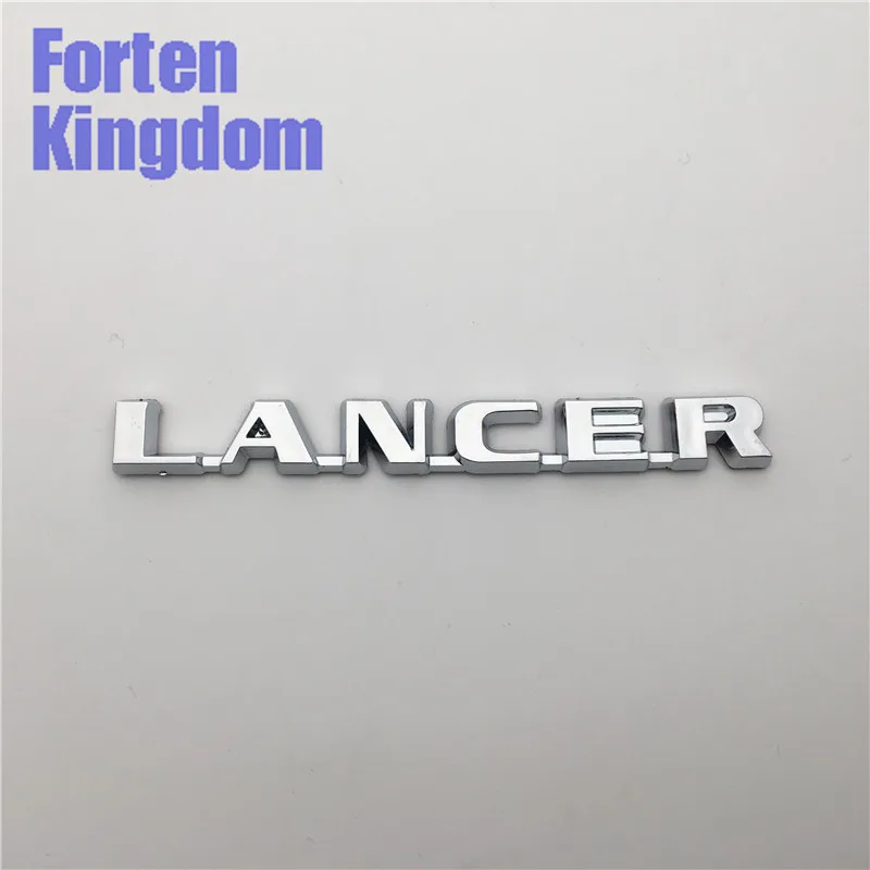 Forten Kingdom, 1 шт., автомобильная буква Lancer, 3D, эмблема, ABS, хромированная наклейка, автомобильный значок