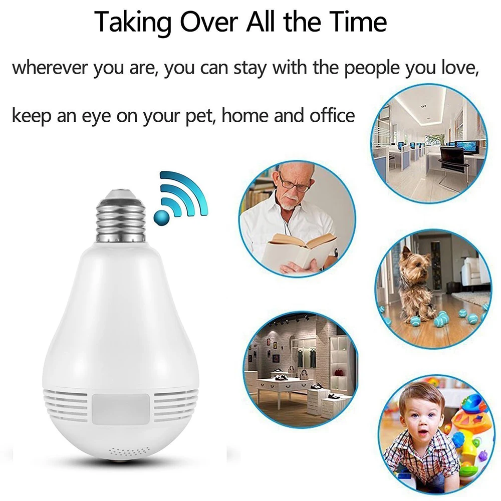 Беспроводная камера видеонаблюдения 360 градусов 1 3 МП Wi Fi IP|wifi ip camera|ip camerasecurity camera |