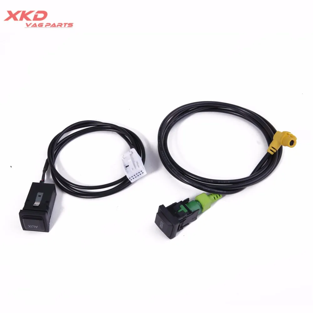 5M0 035 724 AUX и USB входной выключатель набор кабелей для Golf Je tta MK5 MK6 RCD510/RNS510/RNS315