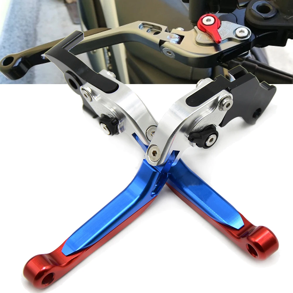GSX R750 Motorcycle CNC aluminum Adjustable Brake Clutch Levers For